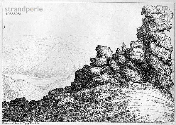 Ben Lomond vom Gipfel des Ben Arthur  um 1812. Künstler: S. Leith.