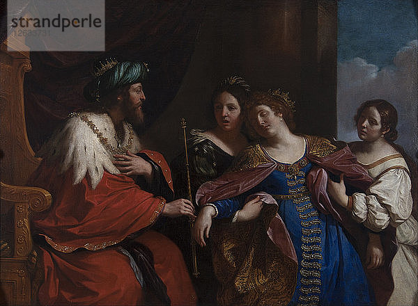 Die Geschichte von Esther und Ahasverus  1639. Künstler: Guercino (1591-1666)