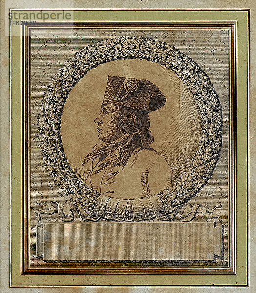 Porträt von Philippe-François-Joseph Le Bas (1762-1794)  um 1793. Künstler: David  Jacques Louis (1748-1825)