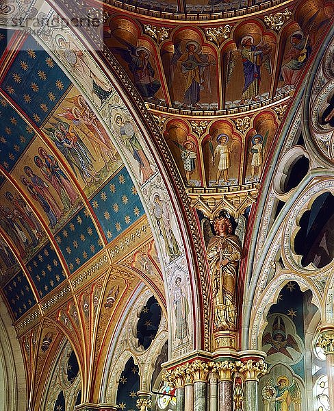 Verziertes Dach des Altarraums  St Marys Church  Studley Royal  North Yorkshire  ca. 2000er Jahre(?). Künstler: Historic England Stabsfotograf.