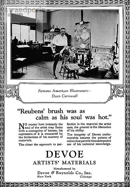 Devoe Künstler Materialien: Berühmte amerikanische Illustratoren - Dean Cornwell  um 1923  (1923). Künstler: Unbekannt.
