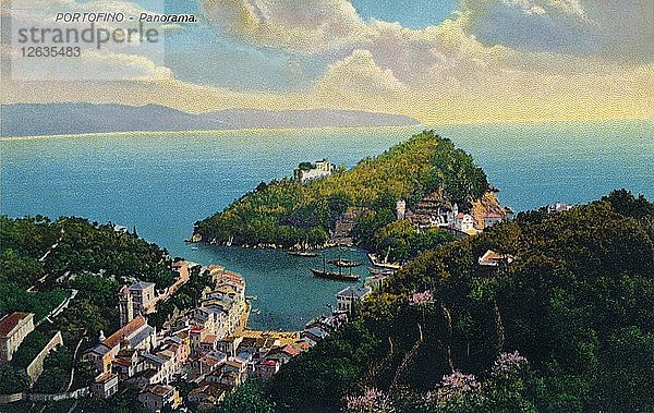 Portofino - Panorama  um 1890. Künstler: Unbekannt.