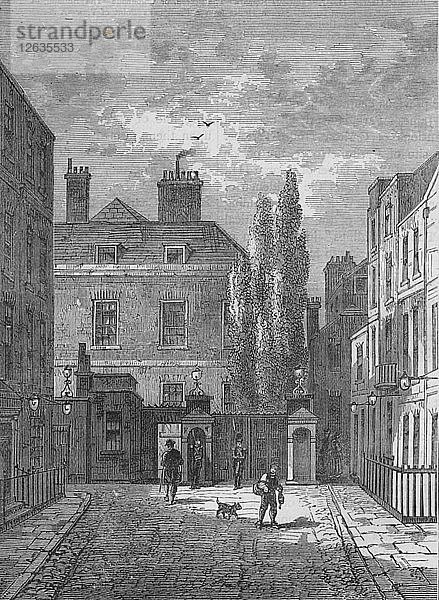 Warwick House  Westminster  London  um 1810 (1878). Künstler: Unbekannt.