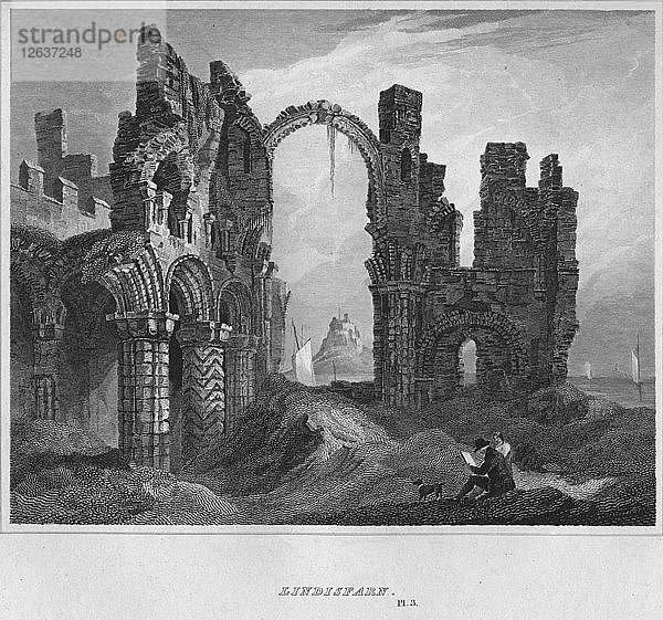 Lindisfarne  1814. Künstler: John Greig.