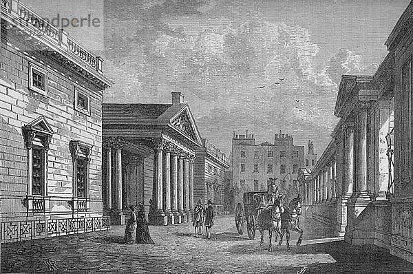 Fassade von Carlton House  Westminster  London  um 1820 (1878). Künstler: Unbekannt.