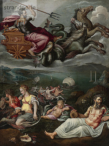 Allegorie des Meeres. Künstler: Stradanus (Straet  van der)  Johannes (1523-1605)