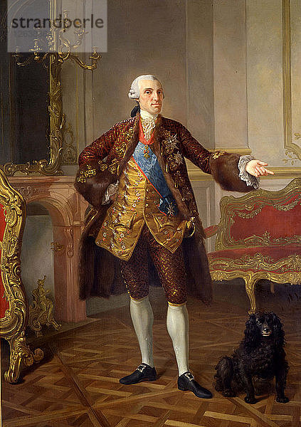 Porträt von Philipp I. (1720-1765)  Herzog von Parma  1765. Künstler: Pécheux  Laurent (1729-1821)