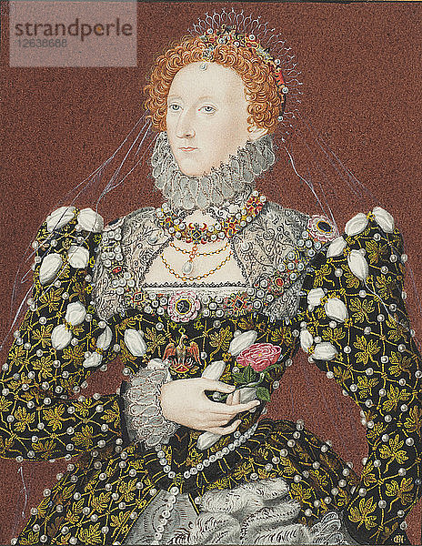 Porträt von Elisabeth I. von England. Künstler: Anonym