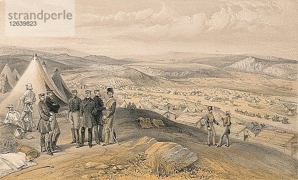 Kavallerie-Lager  1856. Künstler: Unbekannt.