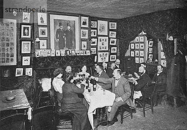 Im Artistes Club  London  um 1901 (1901). Künstler: Unbekannt.