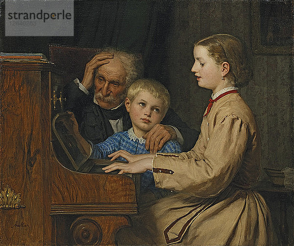 Lied der Heimat  1874. Künstler: Anker  Albert (1831-1910)
