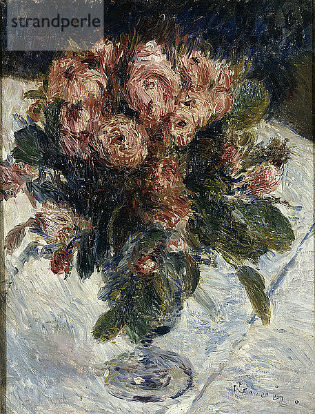 Moosrosen  um 1890. Künstler: Renoir  Pierre Auguste (1841-1919)