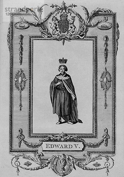 Edward V.  1783. Künstler: Alexander Hogg.