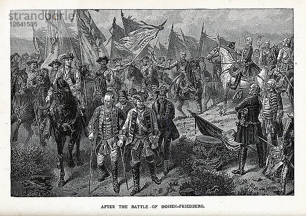 Nach der Schlacht von Hohenfriedberg  1882. Künstler: Anonym