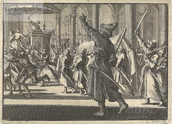 Die Pole in der Riddarholmer Kirche in Stockholm  1698. Künstler: Aa  Pieter van der (1659-1733)
