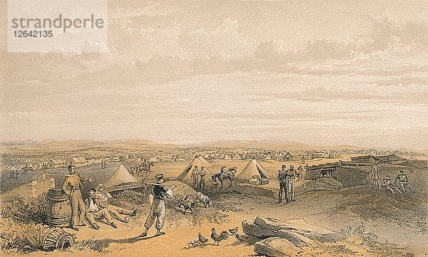 Lager der 4. Division  1856. Künstler: George Brackenbury.