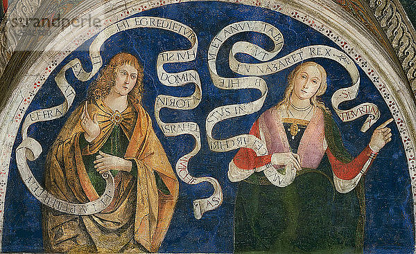 Der Prophet Micha und die tiburtinische Sibylle  1492-1495.