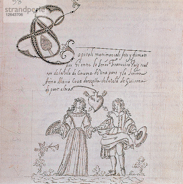 Eheliche Kapitel 1676  Zeichnung.