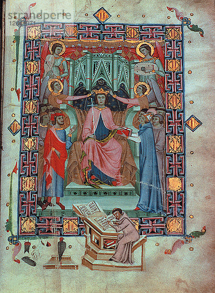 Jaime I. der Eroberer (1208-1276)  König von Aragonien und Katalonien  Miniatur des Codex Book o?