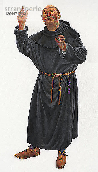 Benediktinerprior  1280-95  (c1990-2010). Künstler: Graham Sumner.