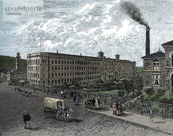 Die Mühle in Saltaire  um 1880. Künstler: Unbekannt.
