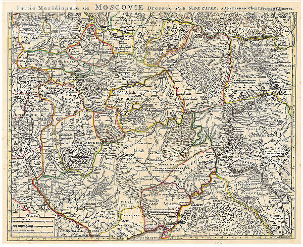 Karte von Muscovy.