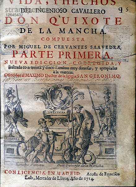Cover des Werks Vida y hechos del Ingenioso Caballero Don Quijote de la Mancha (Leben und Fakten?
