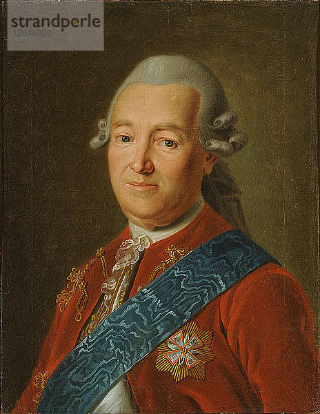 Porträt von Adam Vasilievich Olsufyev (1721-1784).