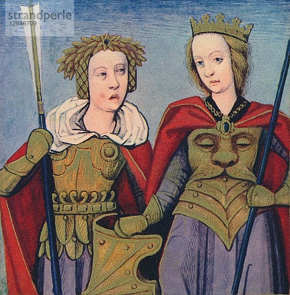 Orithie & Antiope - Reines Des Amazones  1403  (1939). Künstler: Meister von Berrys Cleres Femmes.