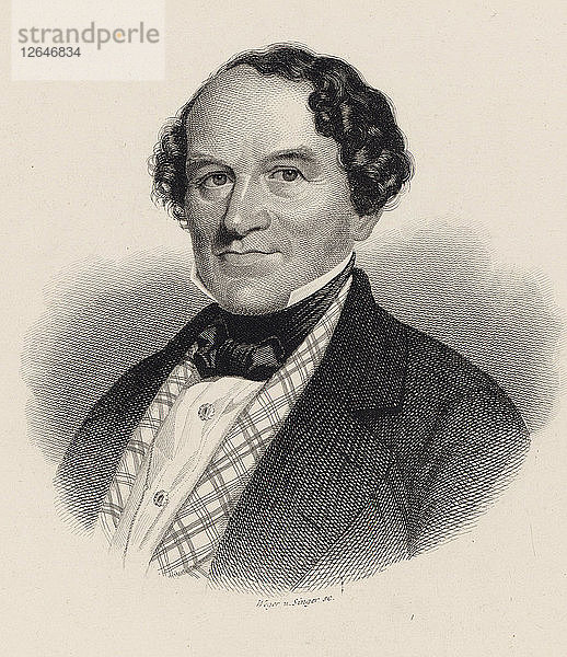 Porträt des Komponisten Conradin Kreutzer (1780-1849).