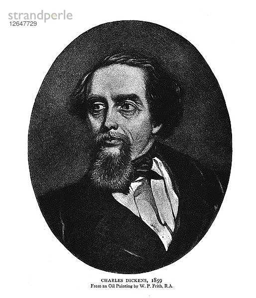 Charles Dickens  1859. Künstler: Unbekannt.