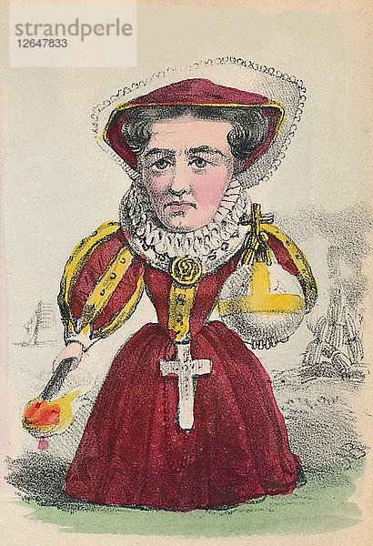 Maria  1856. Künstler: Alfred Crowquill.