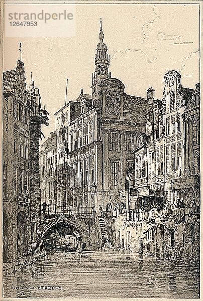 Utrecht  um 1820 (1915). Künstler: Samuel Prout.