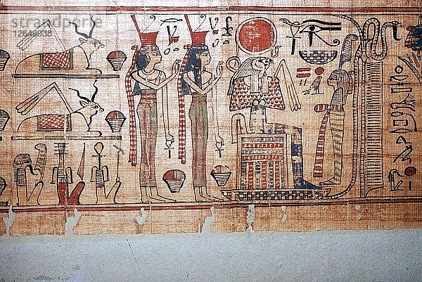 Ägyptischer Papyrus Nespaquachouty ca. 1050 v. Chr. - 1000 v. Chr. Künstler: Unbekannt.