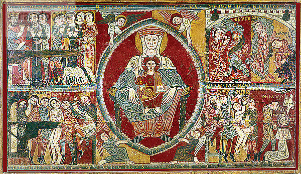 Vorderseite des Altars der Kapelle der Heiligen Margareta  mit Szenen des Martyriums der Heiligen  aus?
