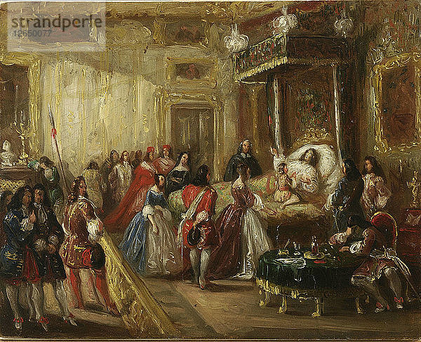 Der Tod von Ludwig XIV. in Versailles.