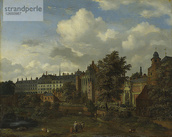 Der alte Palast in Brüssel  um 1665.