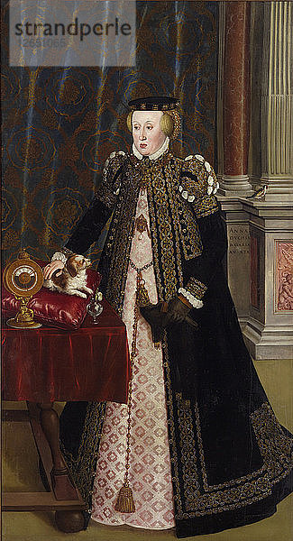 Erzherzogin Anna von Österreich (1528-1590)  Tochter von Kaiser Ferdinand I.  1556.