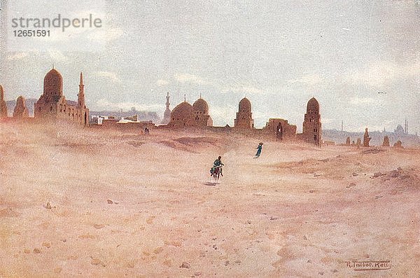 Ein staubiger Tag an den Gräbern der Khalifen  um 1880  (1904). Künstler: Robert George Talbot Kelly.