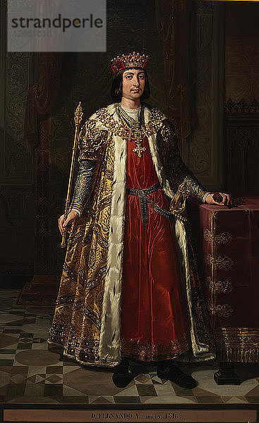 Porträt von König Ferdinand II. von Aragonien (1452-1516).