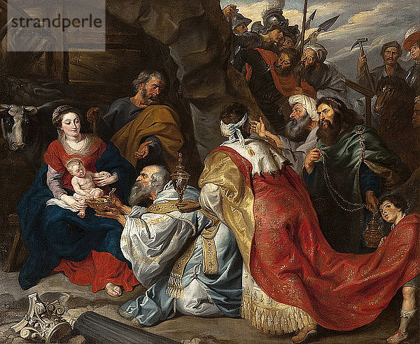 Die Anbetung der Heiligen Drei Könige  um 1620.