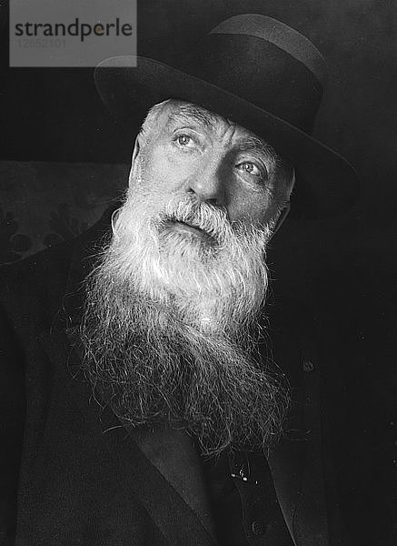 Porträt von Auguste Rodin (1840-1917)  zwischen 1912 und 1917.