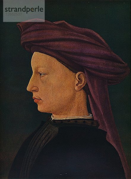 Profilbildnis eines jungen Mannes  um 1425. Künstler: Masaccio Tommaso.
