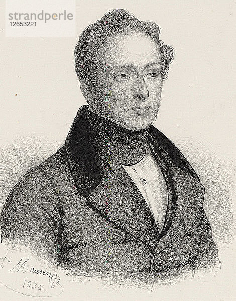 Porträt des Komponisten Vincenzo Bellini (1801-1835)  1835.