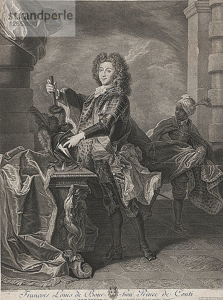 Porträt von Louis François de Bourbon  Prinz von Conti (1717-1776)  1738.