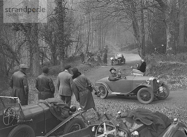 Salmson 2-Sitzer Sport bei der Sunbeam Motor Car Club Bognor Trial  1929. Künstler: Bill Brunell.