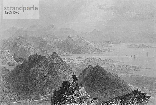 Szene vom Zuckerhut  um 1840. Künstler: James-Baylie Allen.