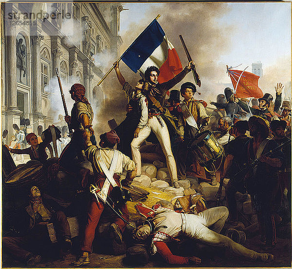 Schlacht vor dem Hôtel de Ville  28. Juli 1830.