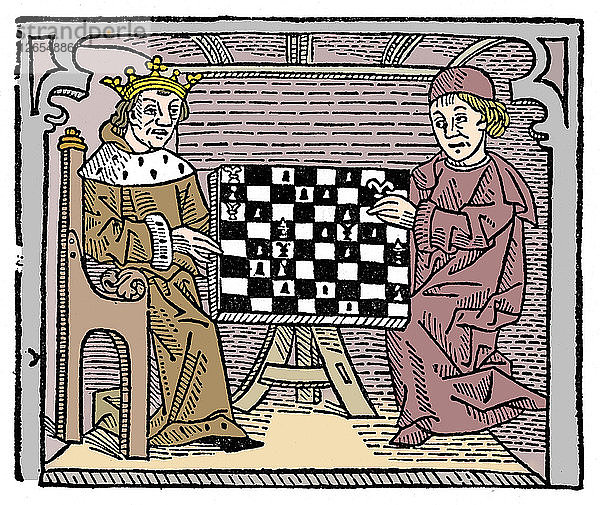 Partie und Spiel des Schachspiels  1474 (1956). Künstler: Unbekannt.
