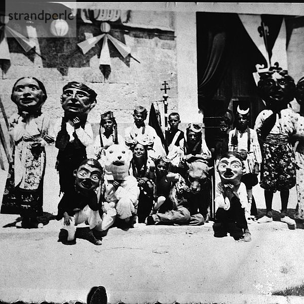 Els Moratons i Caparrots auf dem Festival von Santo Domingo de Manacor  1943.